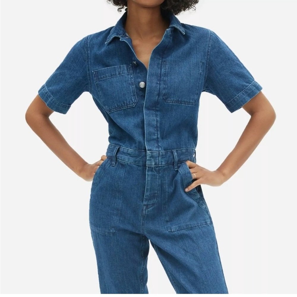 Everlane denim jumpsuit